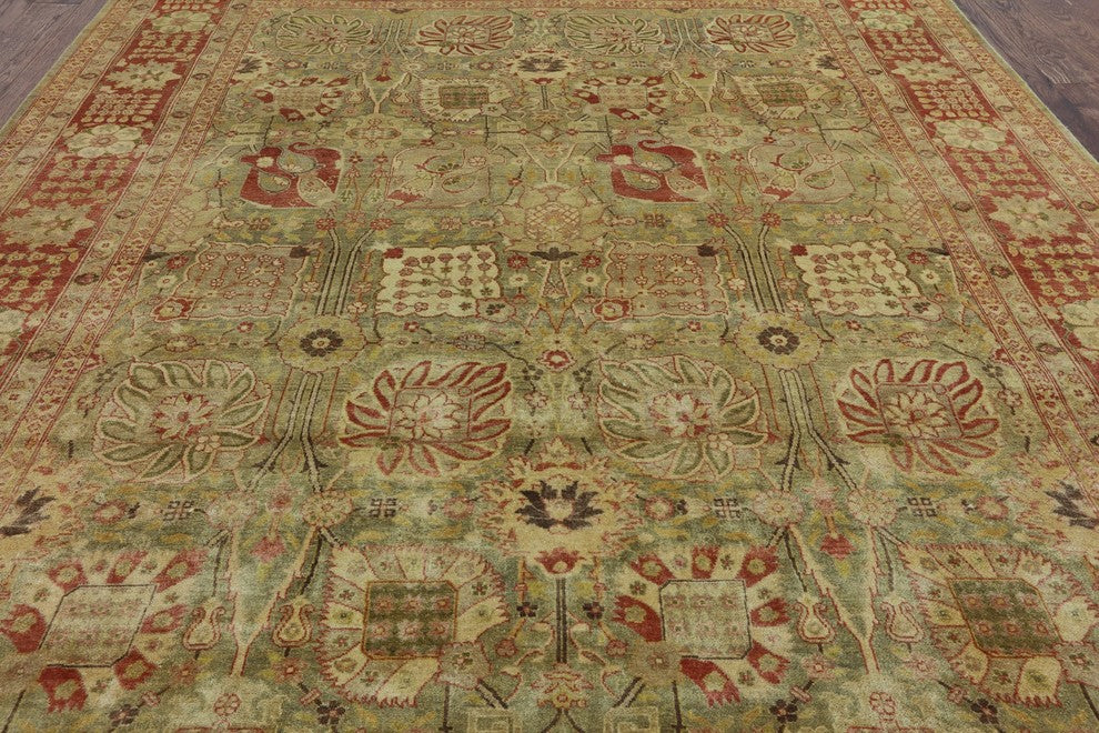 Floral Handmade Chobi Peshawar Area Rug 8'x10', W2222
