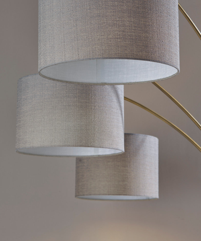 Bergen 3 Arm Arc Lamp