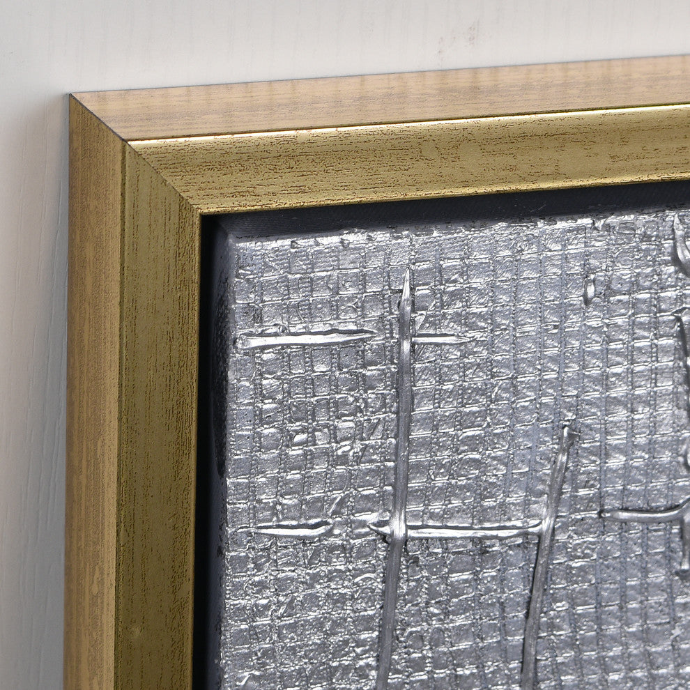 Matter Abstract Textured Metallic Hand Painted Wall Art by Martin Edwards