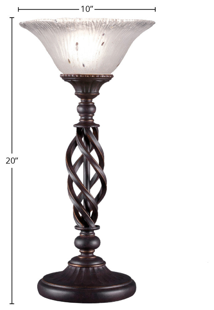 Elegante 1-Light Table Lamp, Frosted Crystal
