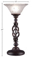 Elegante 1-Light Table Lamp, Frosted Crystal