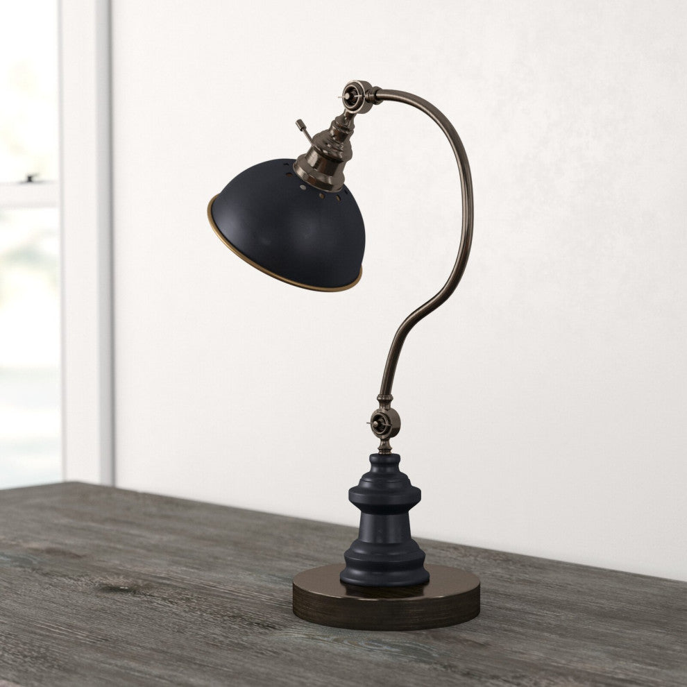 SINTECHNO S-31180T-AB Modern Goose Neck Adjustable Table Lamp