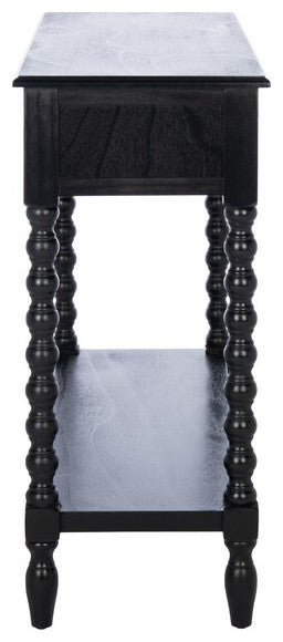 Safavieh Athena 2 Drawer Console Table, Black