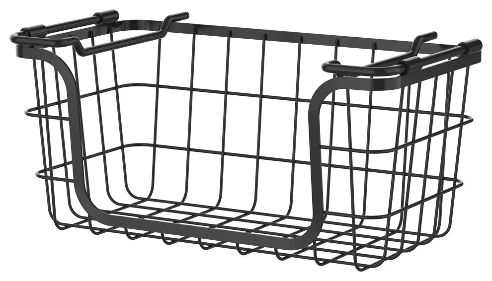 Oceanstar Stackable Metal Wire Storage Basket Set