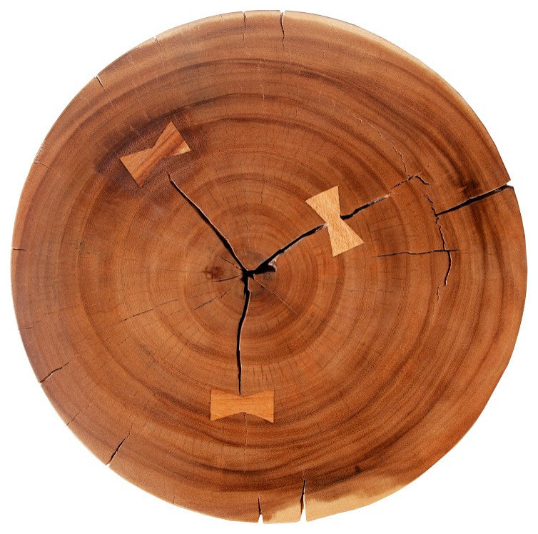 Chamcha Wood Pedestal, Round