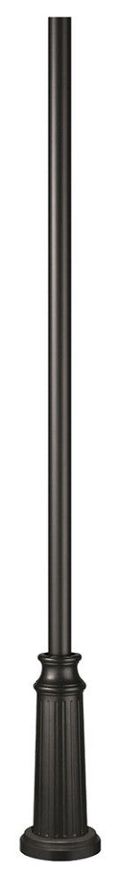 Post Post Surface Mount, Black