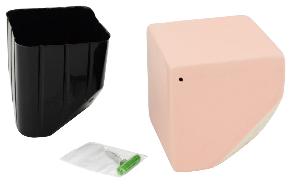 Arcadia Garden Products Large Cube Wall Planter, Coral