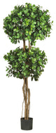 5.5' Eucalyptus Double Ball Topiary Silk Tree