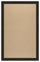 Zoe-Cane Wicker Machine Tufted Rectangle Rug, Ebony, 5'x8'