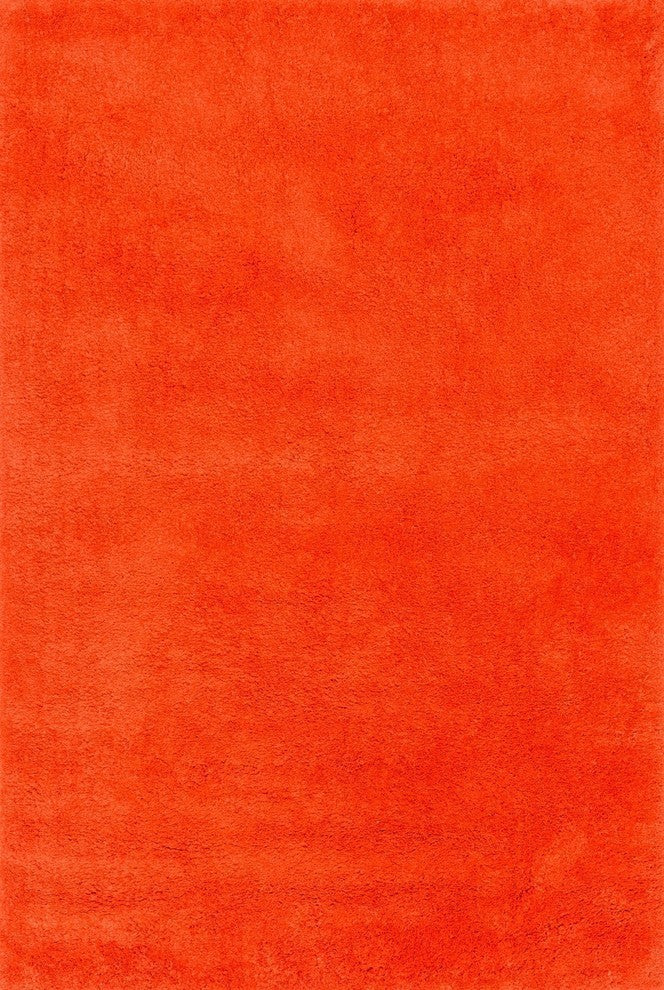 Loloi Cloud Shag Collection Rug, Tangerine, 3'6"x5'6"