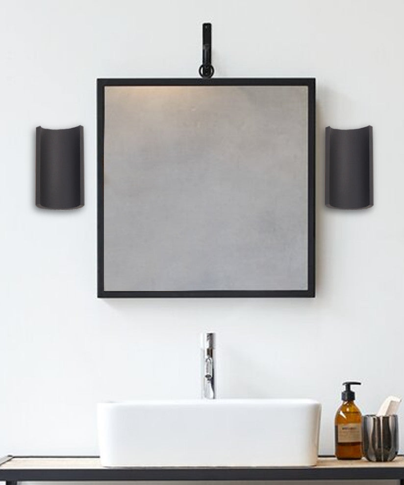 Alumilux Diverge 5"H 2-Light LED Outdoor Wall Sconce Solid Aluminum Bronze Finis