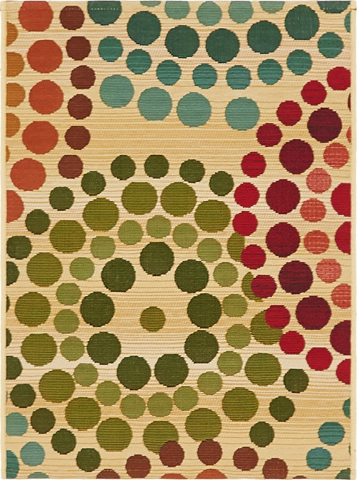 Unique Loom Beige Spark Outdoor 2' 2 x 3' 0 Area Rug