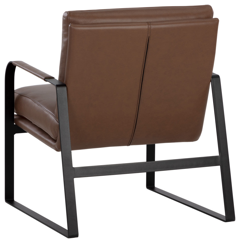 Sterling Lounge Chair Missouri Mahogany Leather