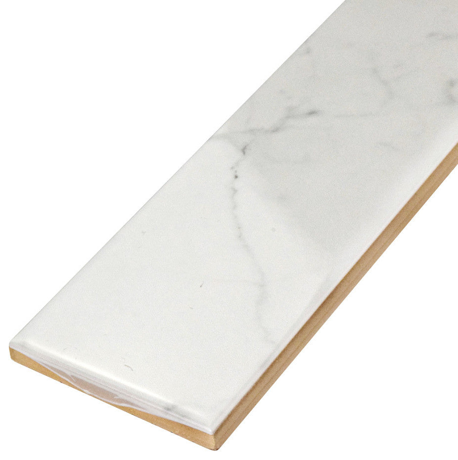 Classico Carrara Glossy Ceramic Wall Tile