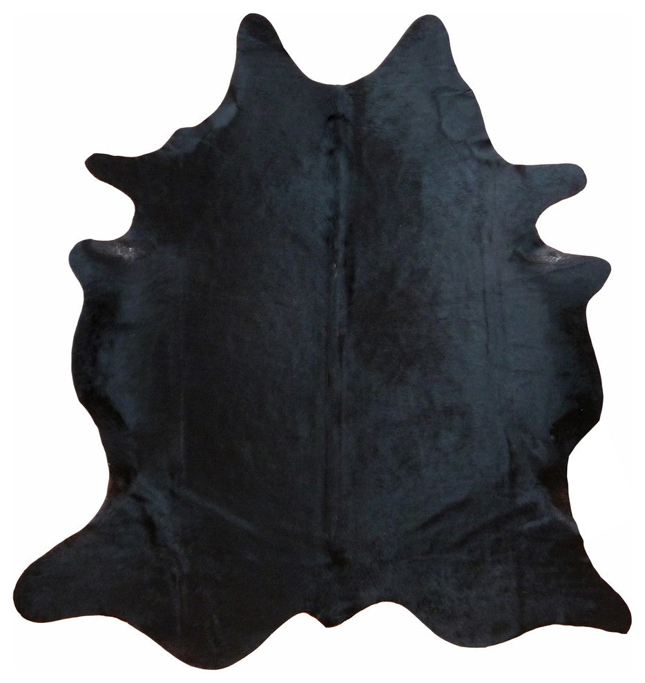 Natural Black Large Brazilian Cowhide