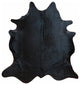 Natural Black Large Brazilian Cowhide