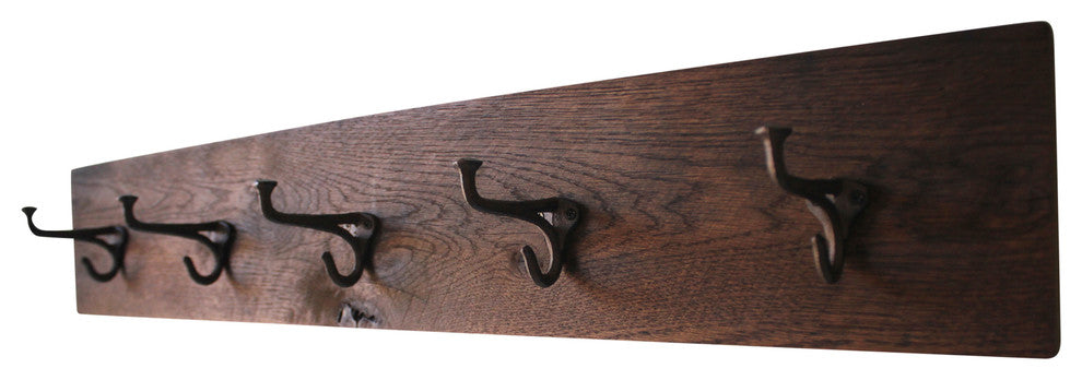 Reclaimed Barn Wood Coat Rack Rustic Hooks