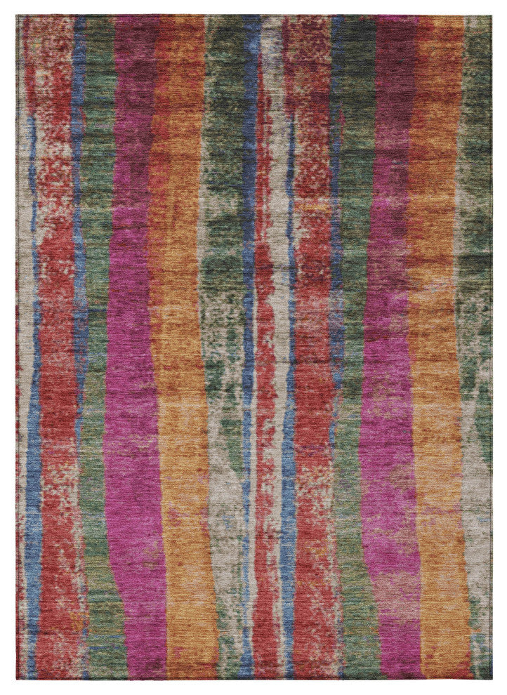 Machine Washable Indoor/Outdoor Chantille ACN1910 Putty 8' x 10' Rug
