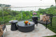 Rome 40" Round Concrete Coffee Table, Slate Black