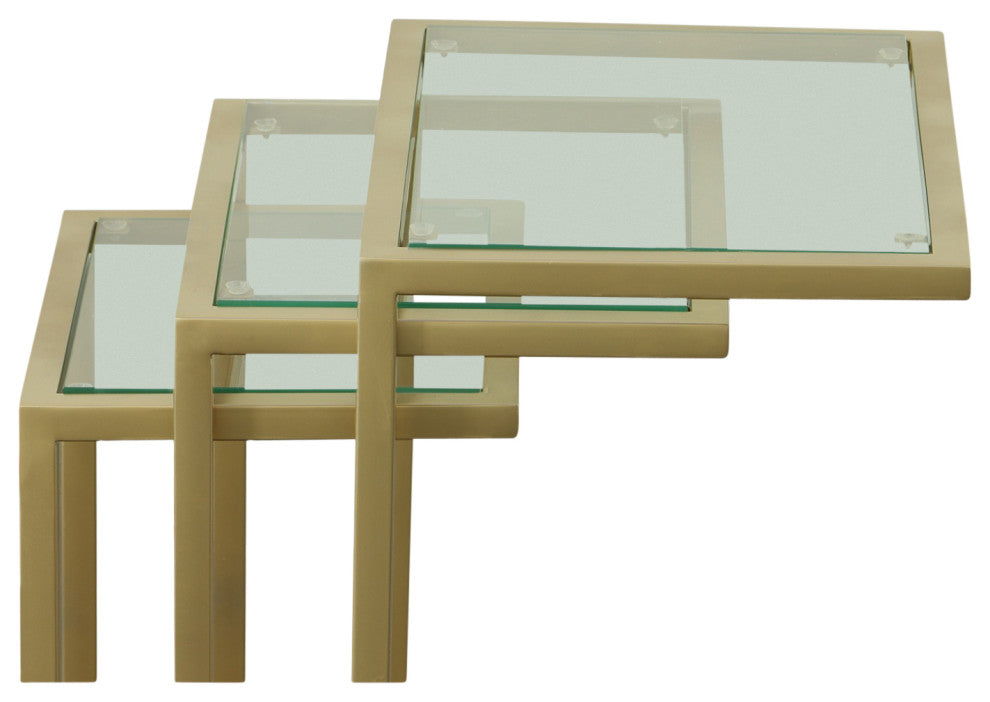 Easton Nesting Table Set, Gold