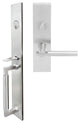 Sequoia Lever, Mortise Entry Handleset, Left Hand Reverse, Satin Stainless Steel