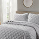 Charleston Down Alternative Bed Spread Set, Ash Gray, King