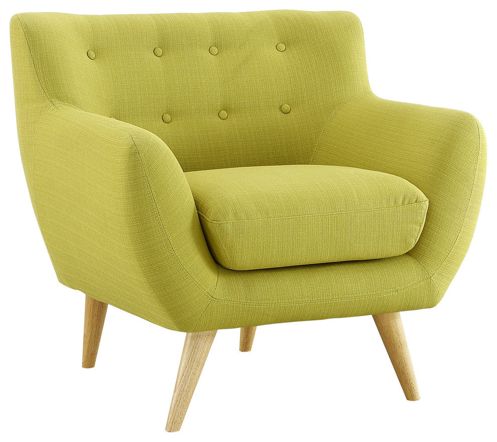 Modern Urban Contemporary Living Room 3-Piece Set, Green Fabric