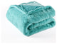 Heavy Faux Fur Throw, Blue Turqoise, 60"x80"