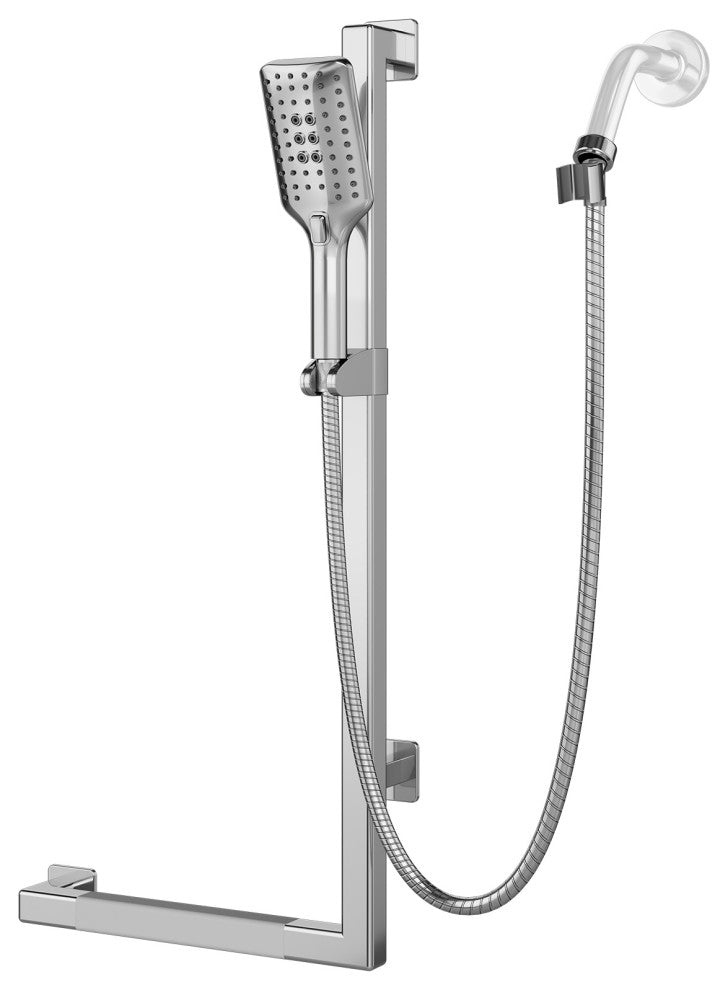 Seville Slide Bar With Handshower, 2.5 GPM, Chrome, Right