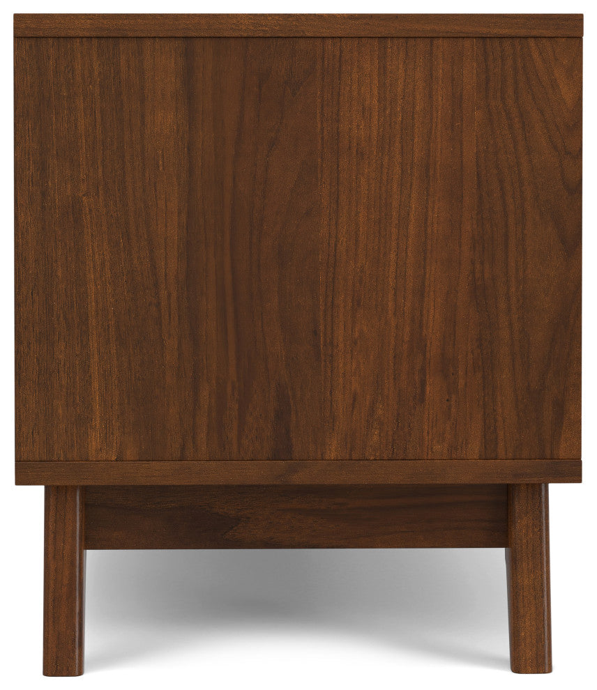 Lennon 72" Low TV Stand, Walnut Veneer