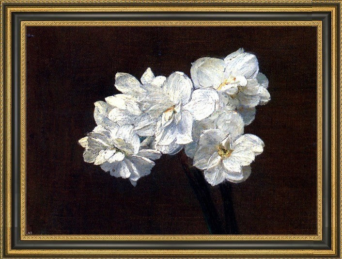 Victoria Dubourg FantinLatour Bouquet de Narcisses Framed Canvas Print, 16"x24"