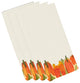 Sunset Tulip Stripe Floral Print Napkins, Set of 4, Orange, 19"