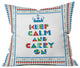 Andi Bird Keep Calm And Carry On Outdoor Throw Pillow