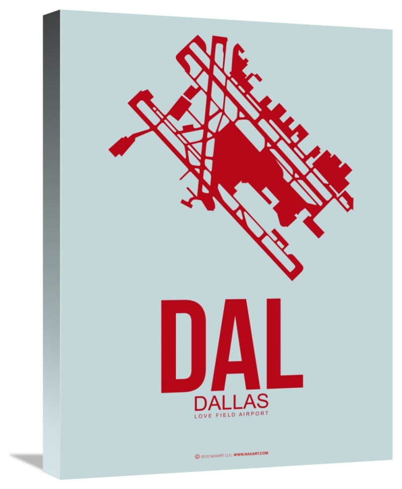 "DAL Dallas Poster 3" Fine Art Print