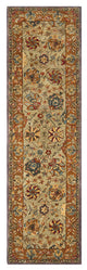 Safavieh Anatolia Collection AN521 Rug, Green/Gold, 2'3"x12'