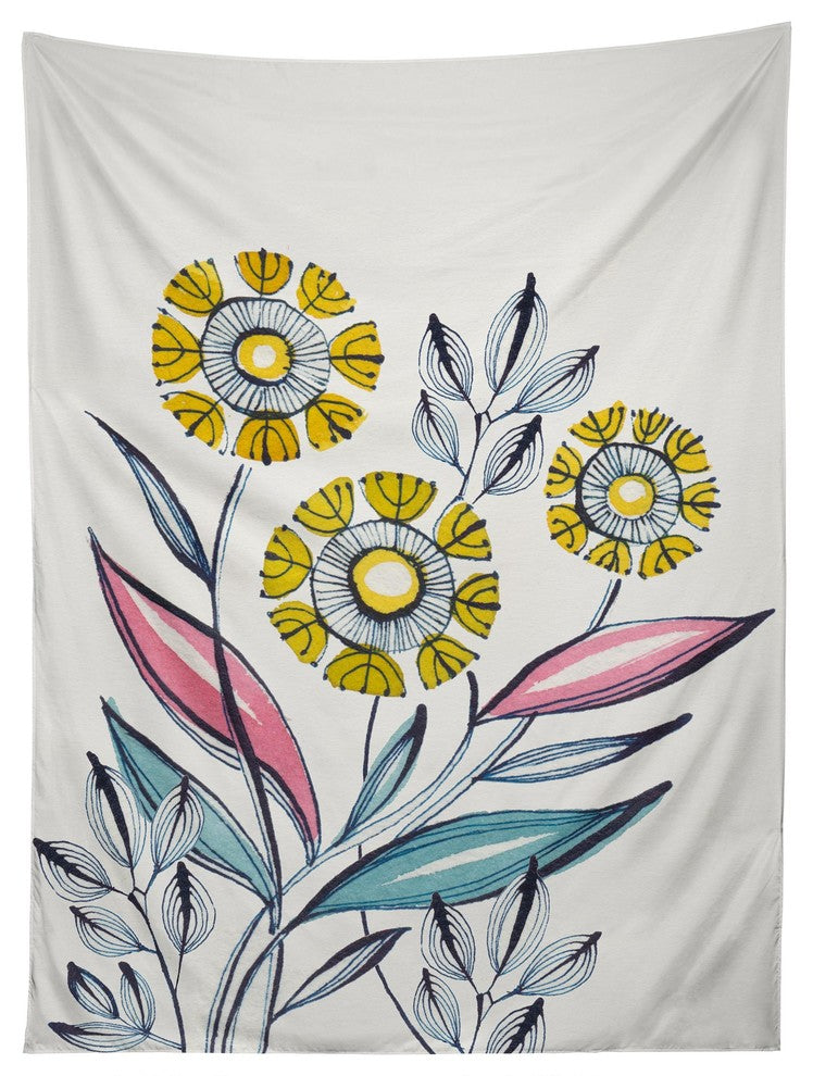 Deny Designs Cori Dantini Modern Corn Flowers Tapestry