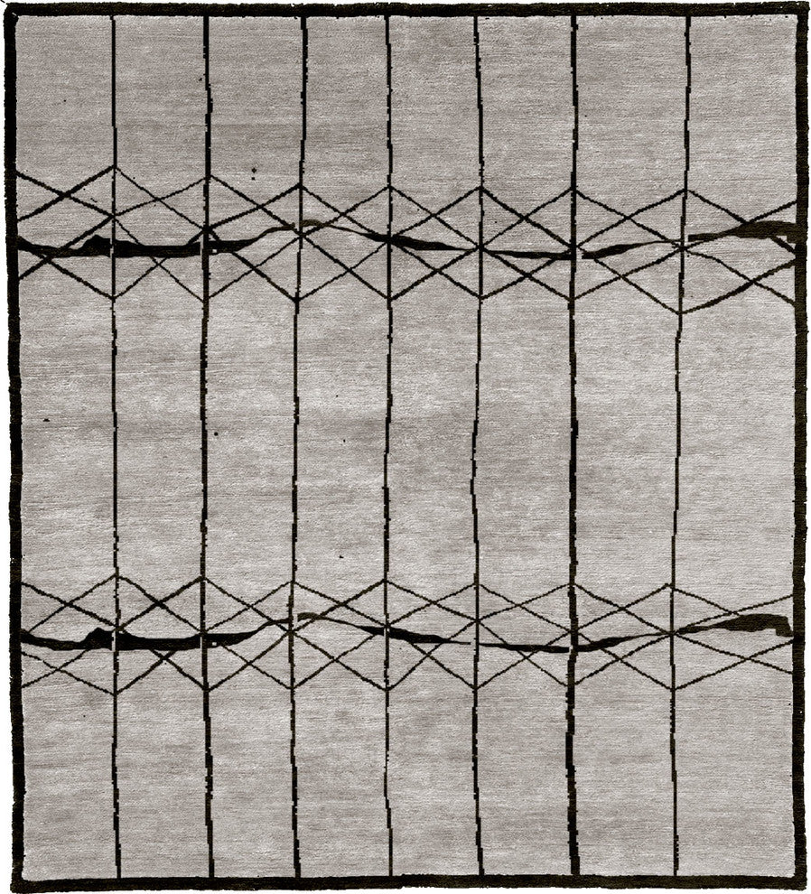 Mohair Jajuka Mohair Hand Knotted Tibetan Rug, 8'x10'