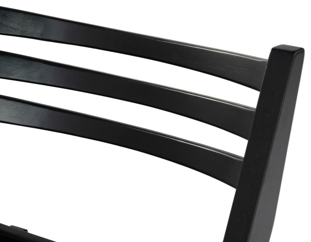 Safavieh Couture Jacie Wood Seat Folding Chair, Set of 2, Black