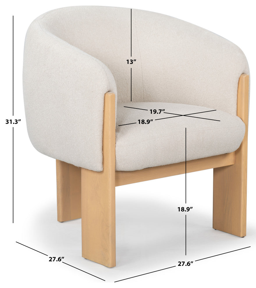 Safavieh Couture Lauricella Dining Chair, Tan/Natural