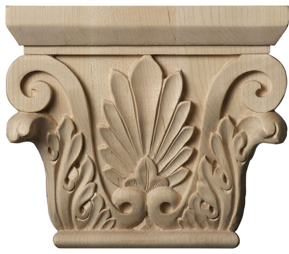 Small Chesterfield Capital (Fits Pilasters up to 3 7/8"W x 1"D), Cherry
