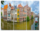 "Ghent Belgium Landscape" Photography Canvas Art Print, 3 Panels, 36"x28"