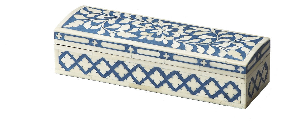 Butler Amanda Blue Bone Inlay Storage Box