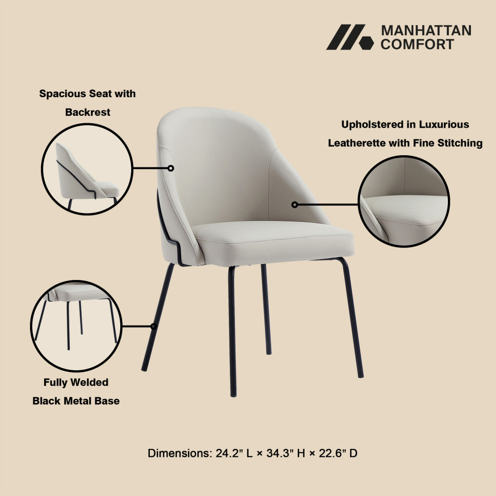 Manhattan Comfort Gracie Dining Chair, Set of 2