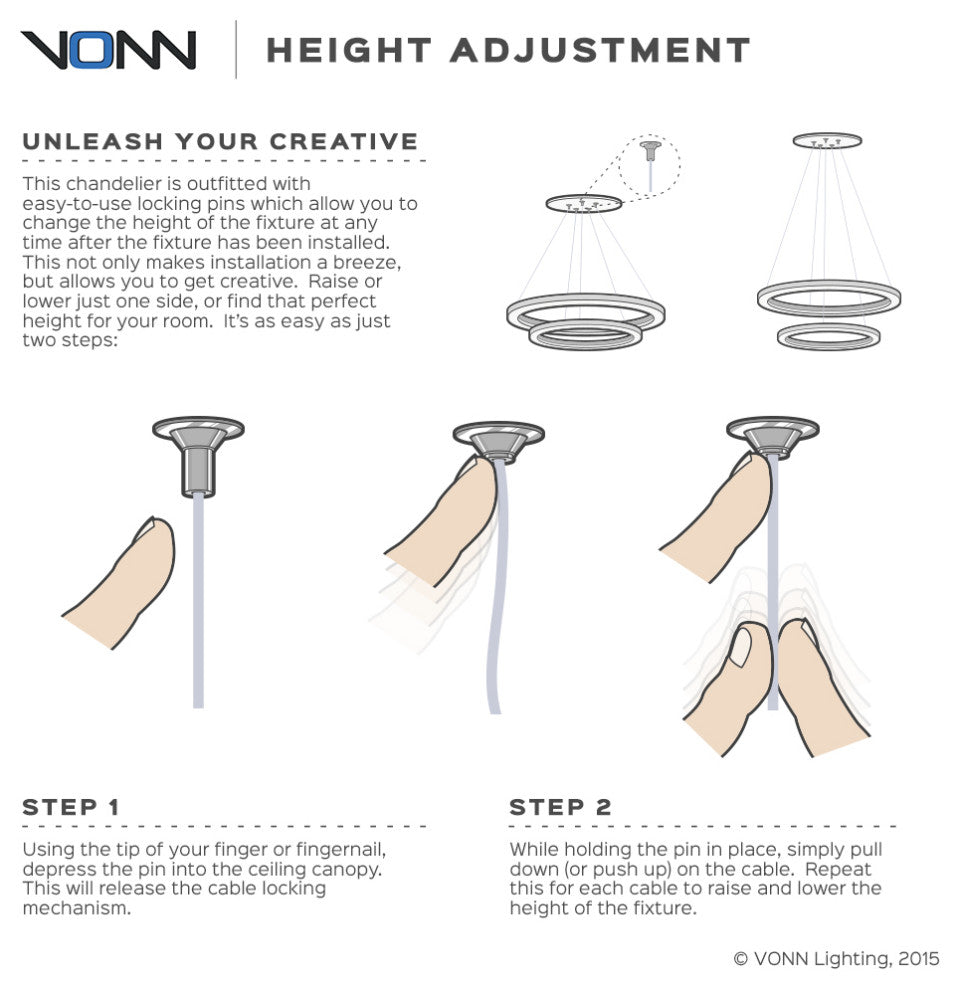 39" Atria LED Square Chandelier, Adjustable Suspension Fixture, Silver