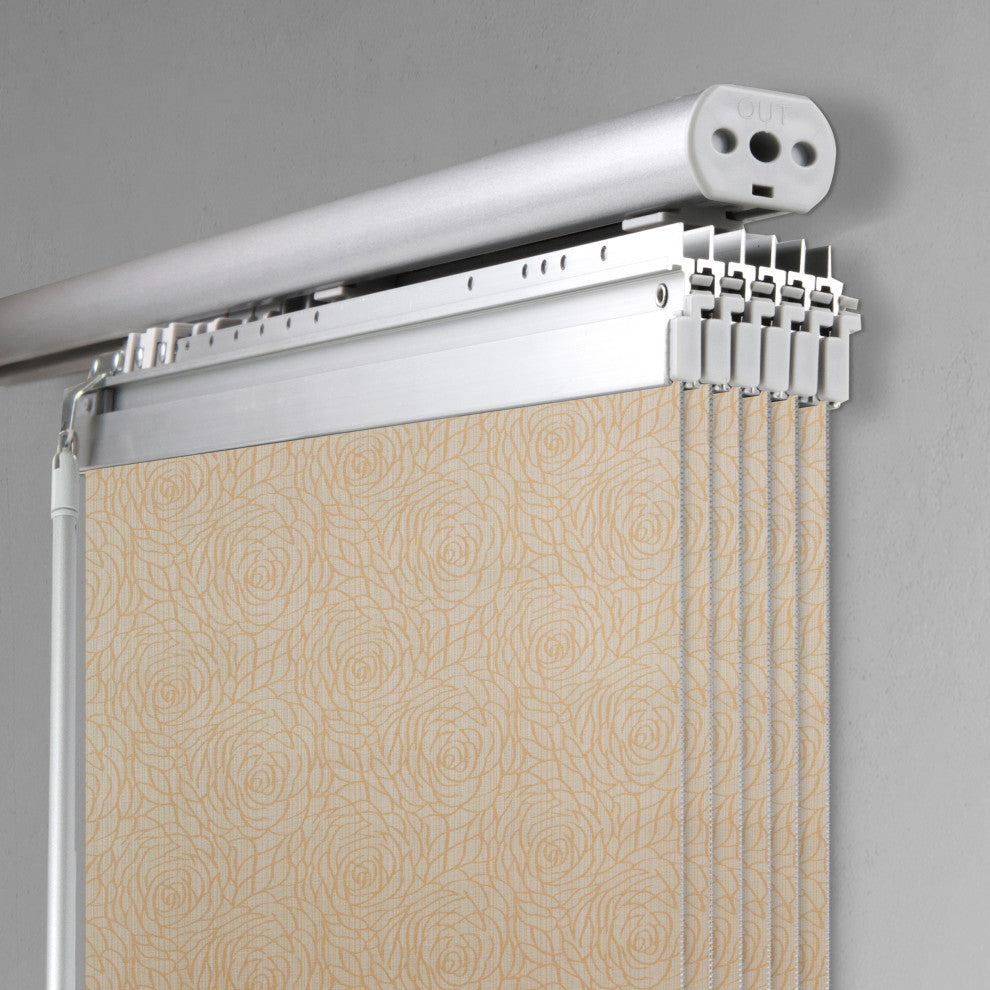 Raisa 6-Panel Track Extendable Vertical Blinds 98-130"W