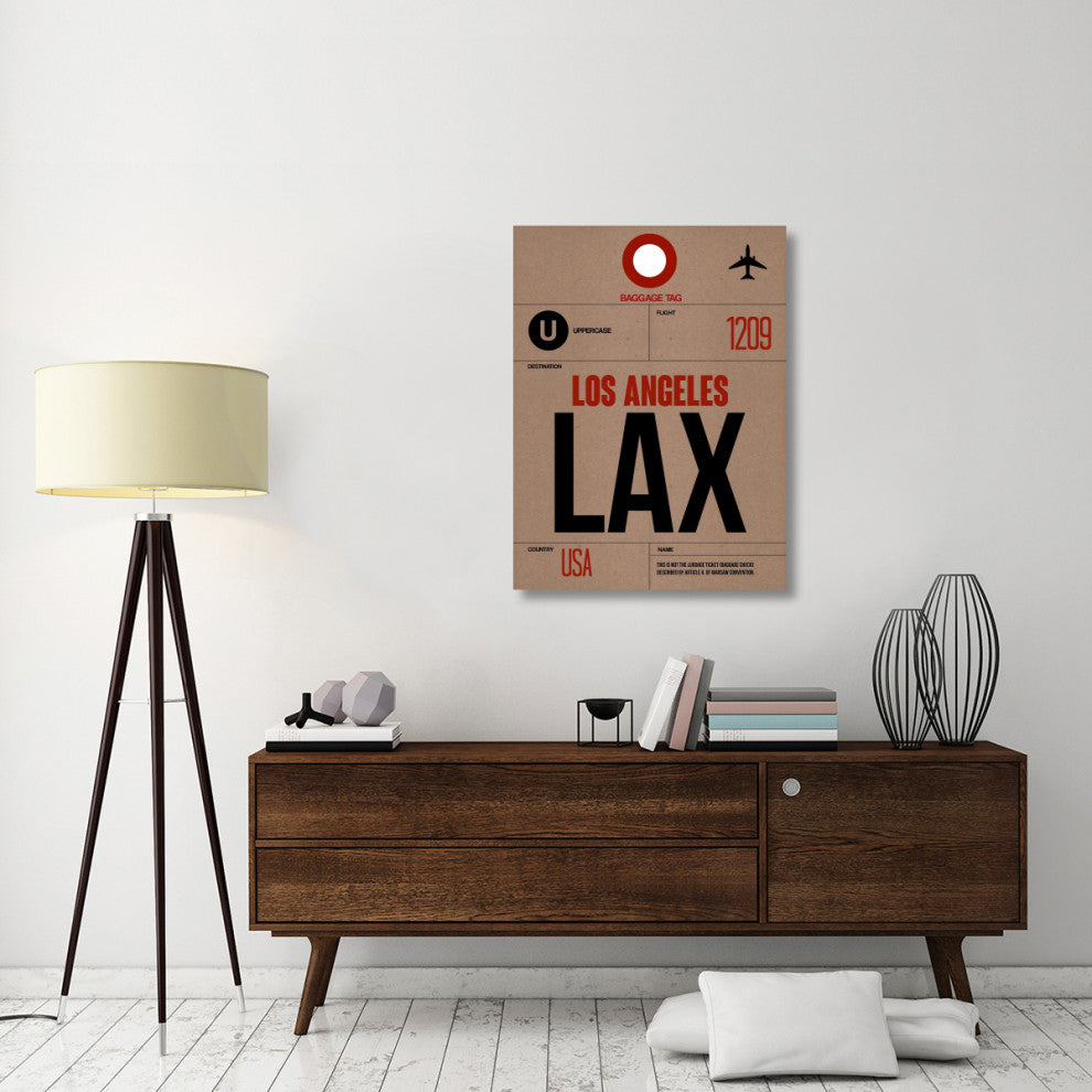 "LAX Los Angeles Luggage Tag 1" Fine Art Print