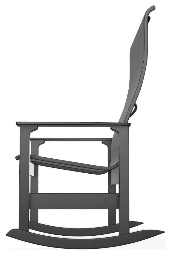 Leeward Sling Outdoor Supreme Rocker, Collect Charcoal/Black