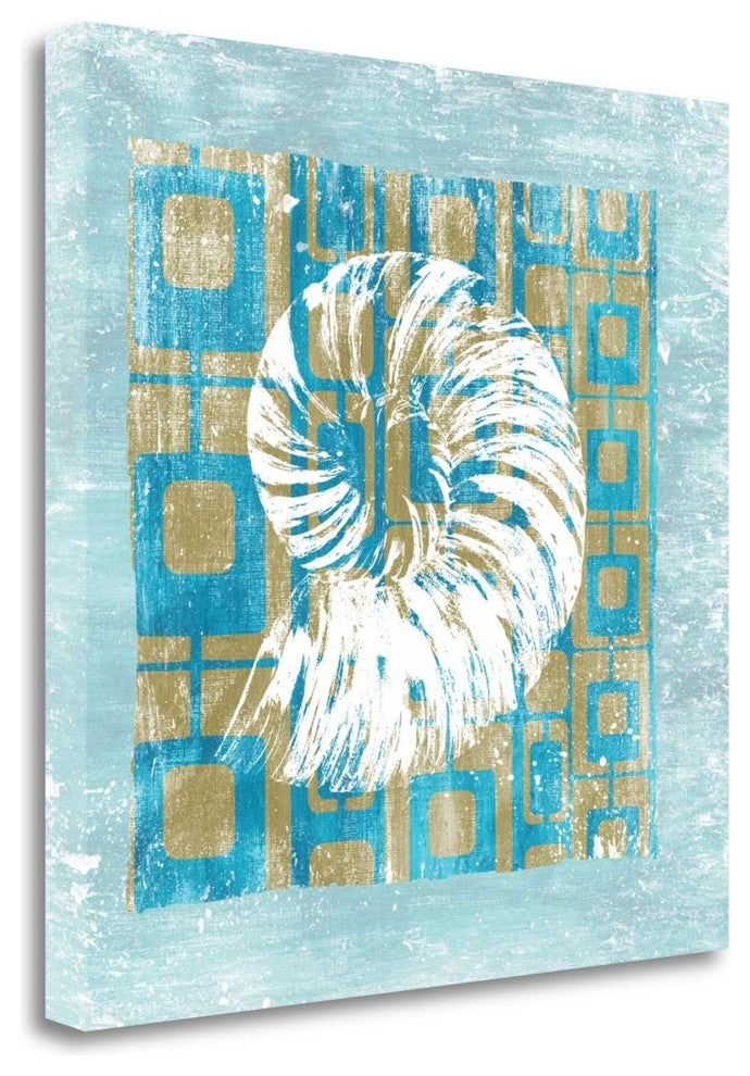 "Shell Game 4" By Alicia Soave,Ready to Hang Giclee Print on Gallery Wrap Canvas