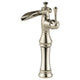 Delta Cassidy Single Handle Channel Vessel Faucet, Polished Nickel, 798LF-PN