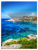 "Ocean Bay With Turquoise Water" Photo Metal Wall Art, 3 Panels, 28"x36"
